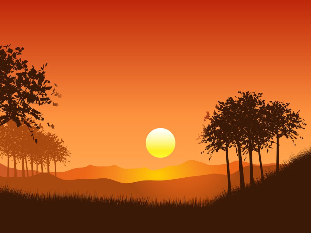 sunset landscape